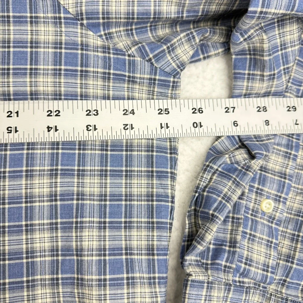 Polo Ralph Lauren Shirt Size XL Men's Blue Plaid Button Down‎ Long Sleeve